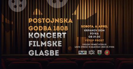 Koncert filmske glasbe: Gremo v kino s Postojnsko godbo 1808
