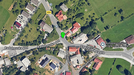 prikaz območja z delno zaporo