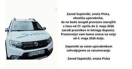 obvestilo o odsotnosti