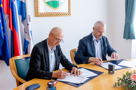 Župan Robert Smrdelj in Vlado Švab