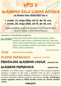plakat vpis v GŠ IB 2026-2027