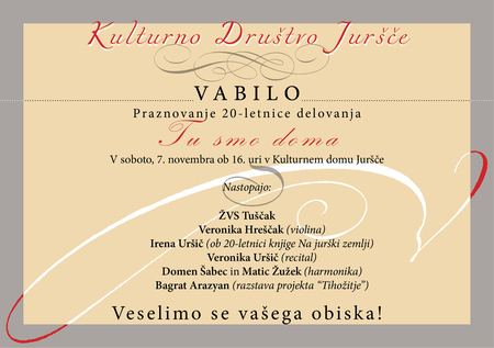 KD Jursce-Vabilo za 20 let 